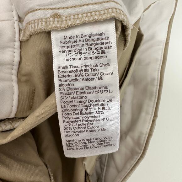 J.Crew 9" Frankie Bermuda Chino Short Cotton Mid Rise Tan Khaki Classic US 8 - Picture 3 of 8